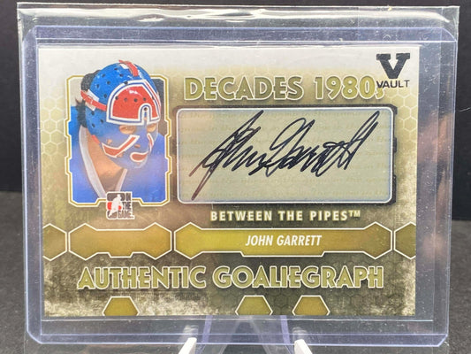 2012-13 ITG Between the Pipes Goalie Graph John Garrett #A-JGA Auto
