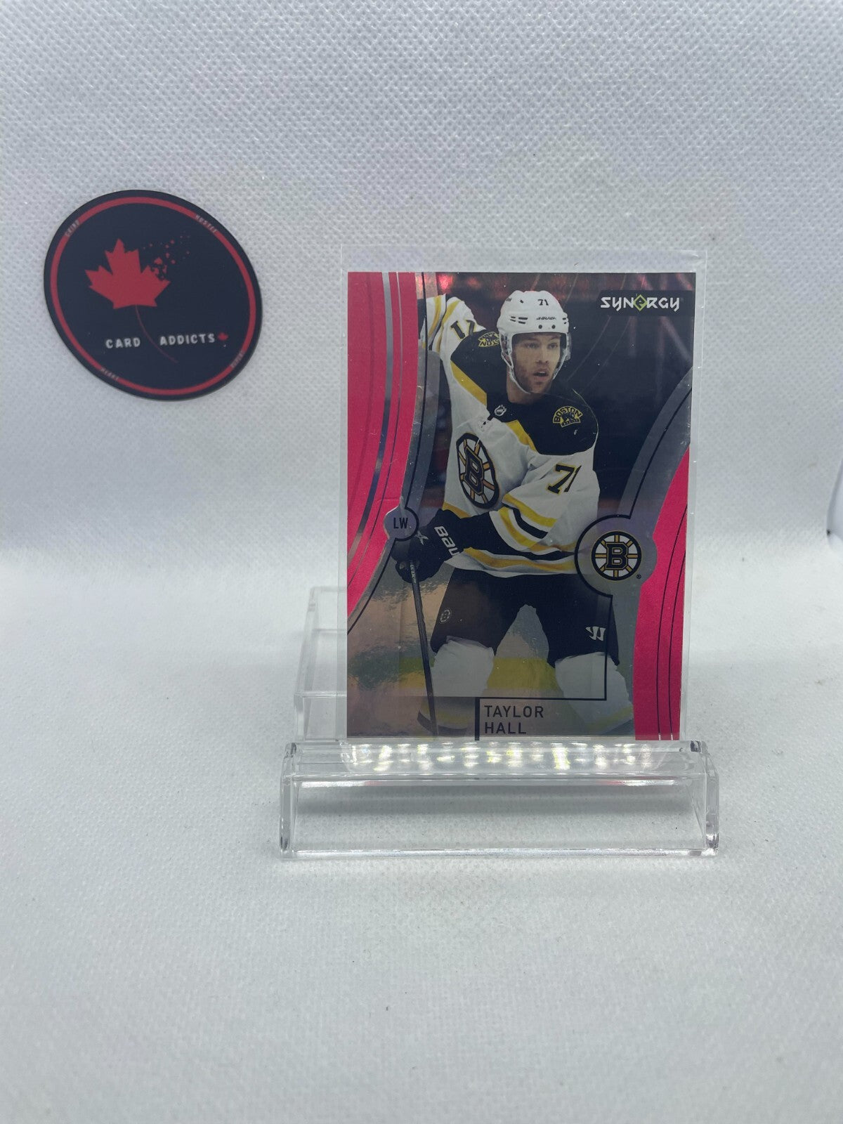 2021-22 UD Synergy Red Taylor Hall #6 Boston Bruins