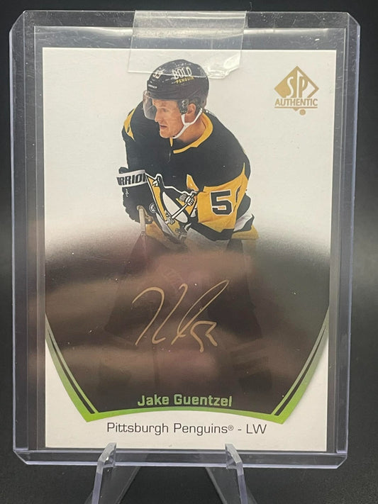 2021-22 UPPER DECK SP AUTHENTIC LIMITED BLACK GOLD AUTO #90 JAKE GUENTZEL PENS
