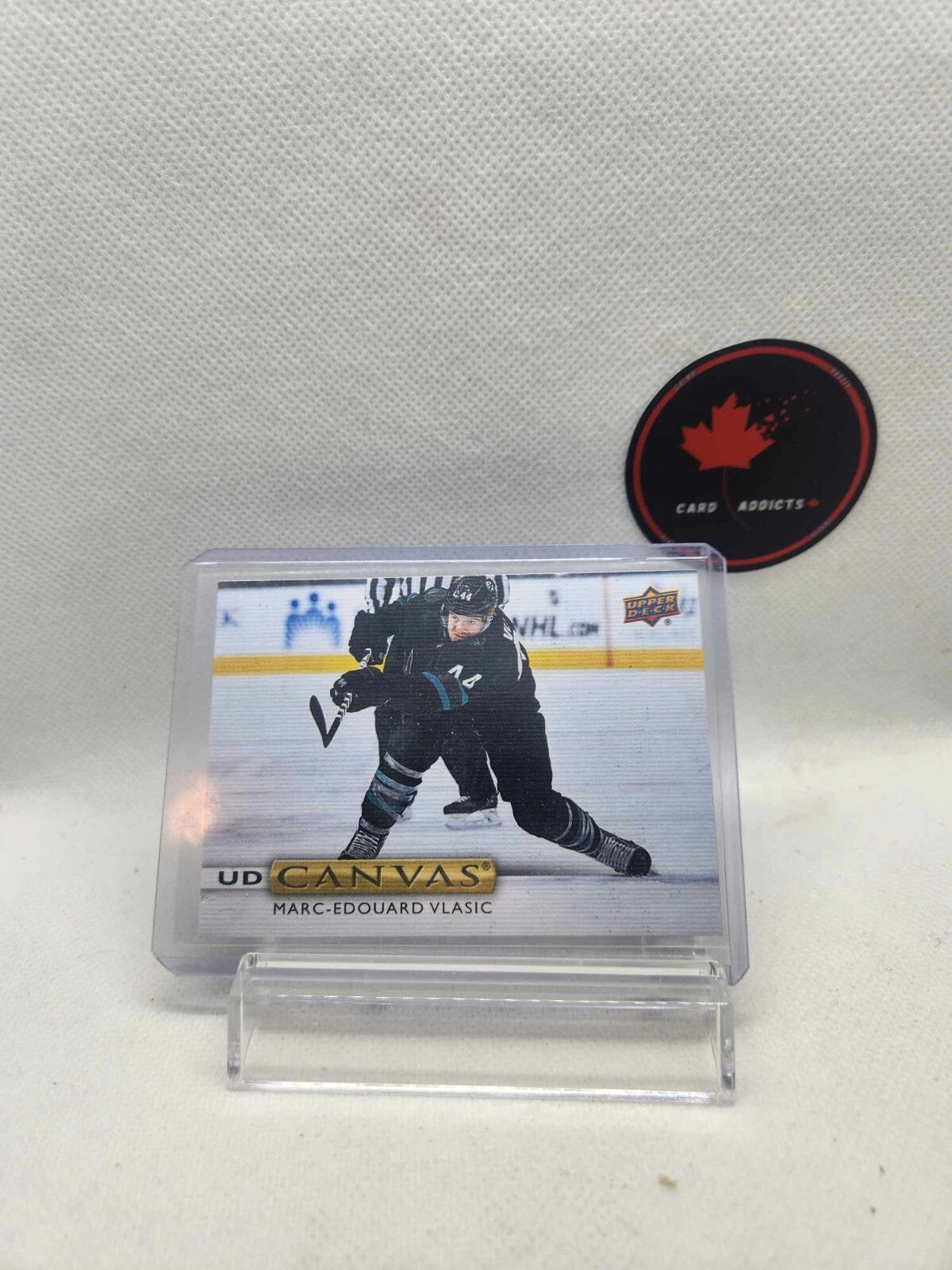19/20 UD..MARC-EDOUARD VLASIC..CANVAS..CARD # C75..SHARKS