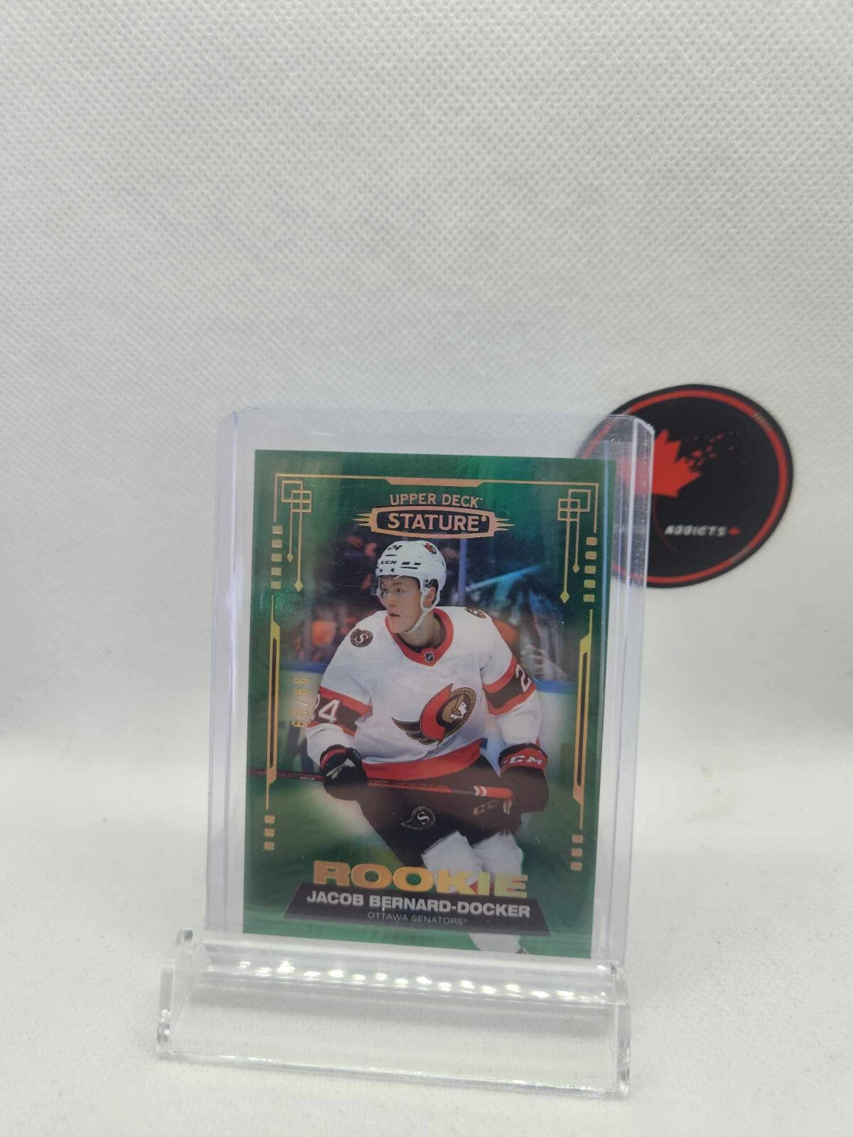 21-22 UD Stature Photo Variant Green Rookie /66 Jacob Bernard-Docker #18