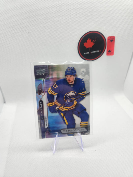 Casey Mittelstadt 2021-22 Upper Deck Premier /299 #80 Sabres NHL