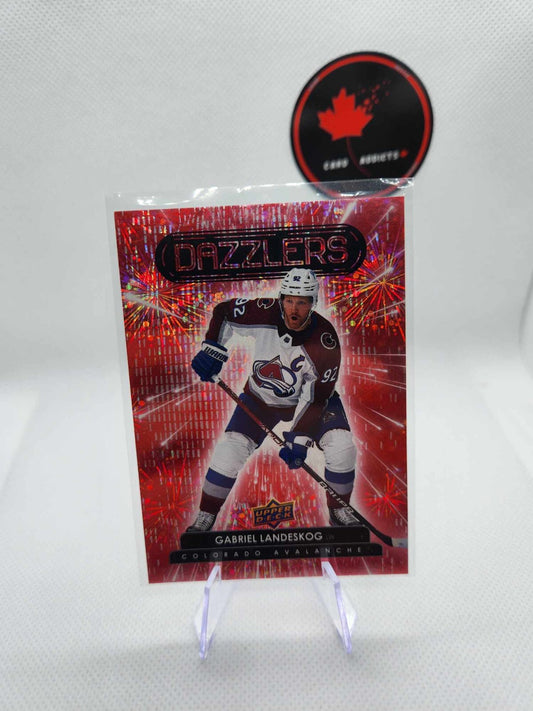 2022-23 Upper Deck Series 1 GABRIEL LANDESKOG Red Dazzlers Colorado Avalanche