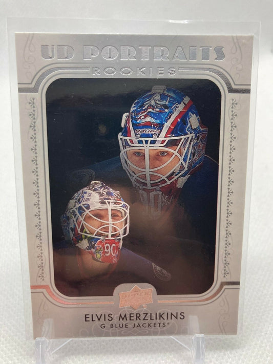 2019-20 UPPER DECK SERIES 2 HOCKEY ROOKIE PORTRAITS P-91 ELVIS MERZLIKINS