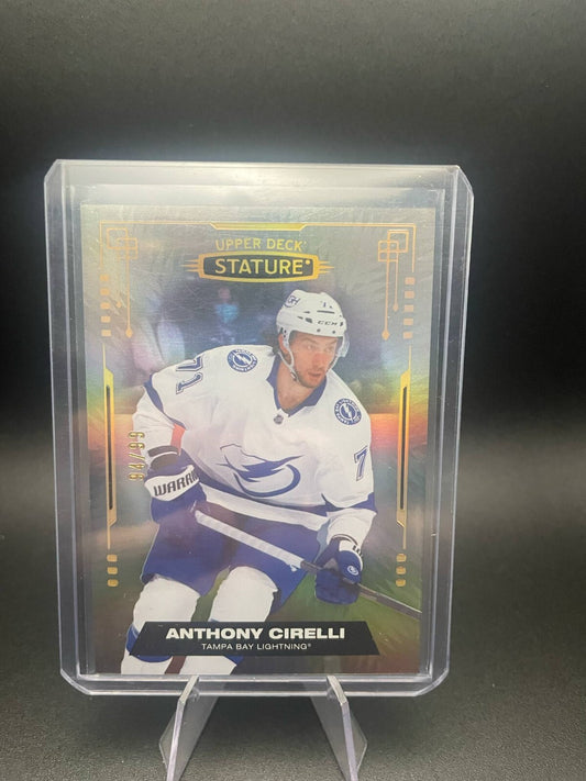 2021-22 Upper Deck Stature Photo Variant ANTHONY CIRELLI #62 SP /99