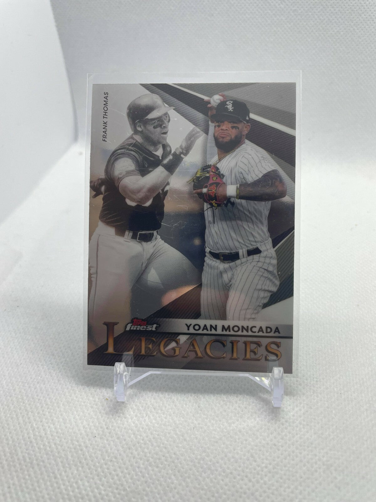 2021 Topps Finest #FL-YM YOAN MONCADA FRANK THOMAS Chicago White Sox LEGACIES