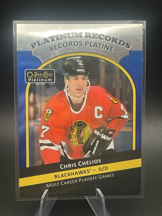 2017-18 O-pee-chee Platinum Chris Chelios Platinum Records
