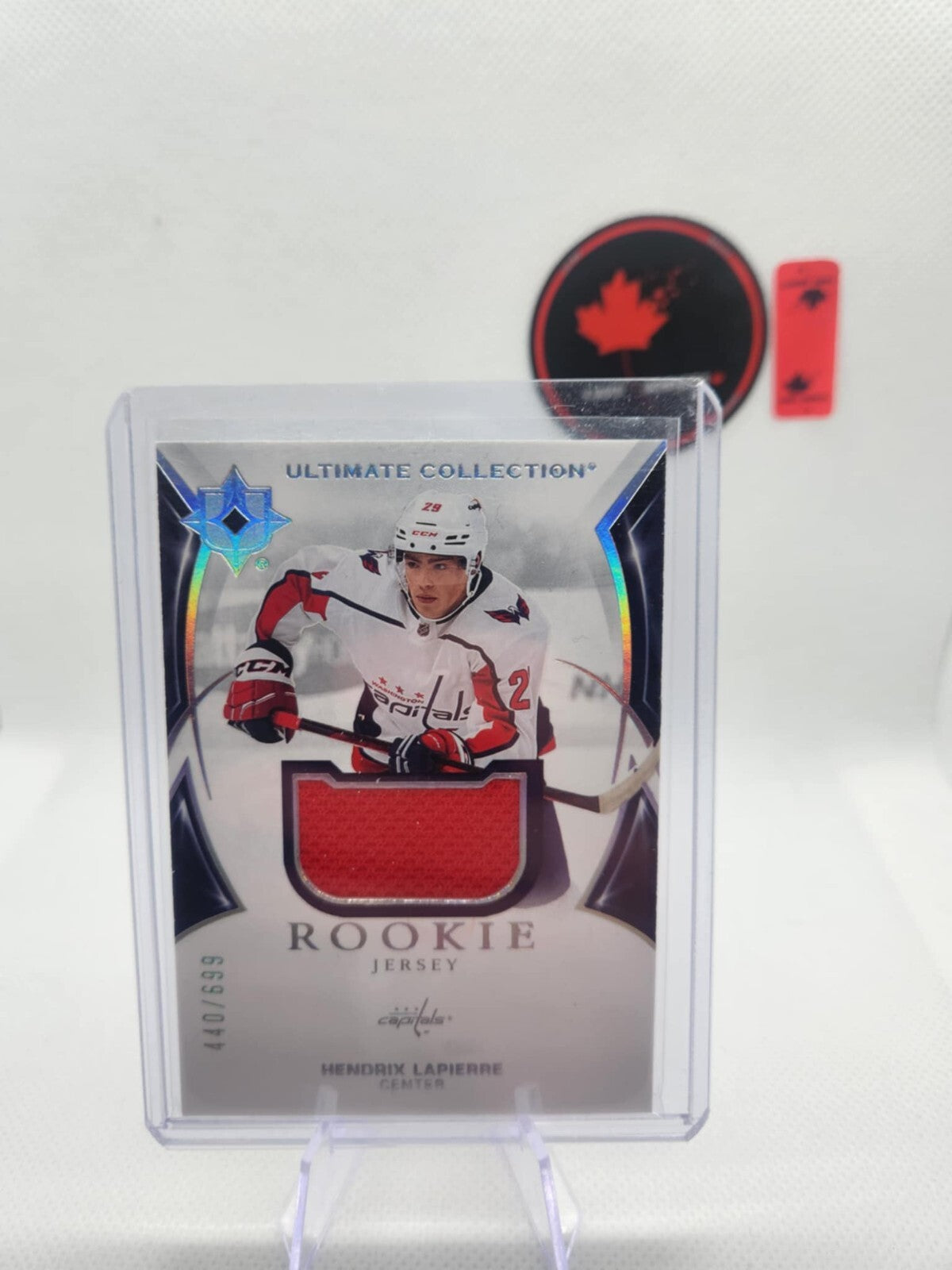 2021-22 UD Ultimate Collection Rookie Hendrix Lapierre /699 Washington Capitals