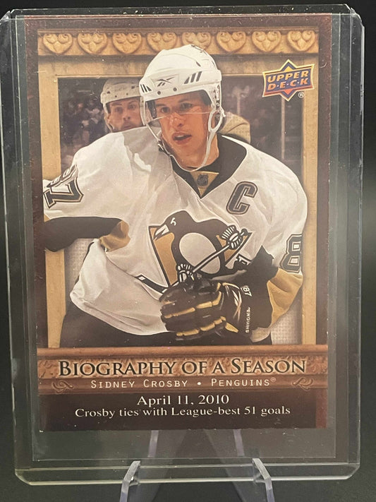 2010-11 Upper Deck Sidney Crosby Biography Of A Season #BOS2 REF I