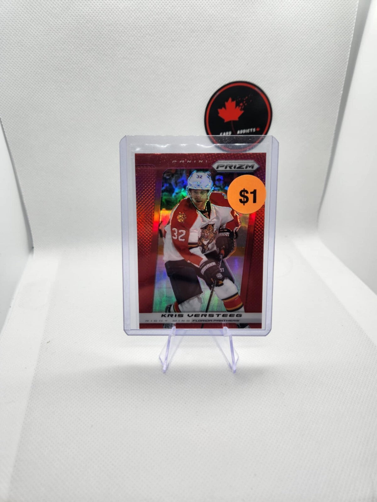 2013-14 Panini Prizm Prizms Red Pulsar #38 Kris Versteeg