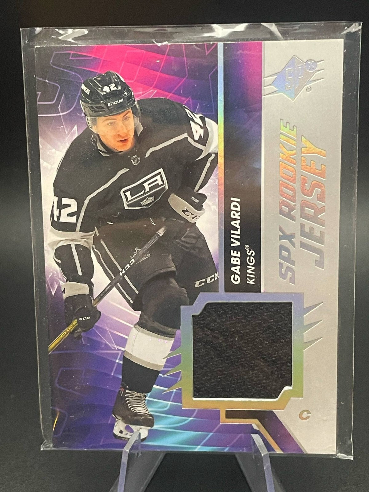 20-21 GabeVilardi SPX Rookie Game Used Jersey Los Angeles Kings