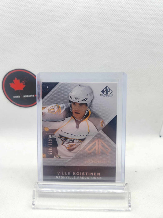 SP GAME USED EDITION VILLE KOISTINEN AUTHENTIC ROOKIES ROOKIE CARD