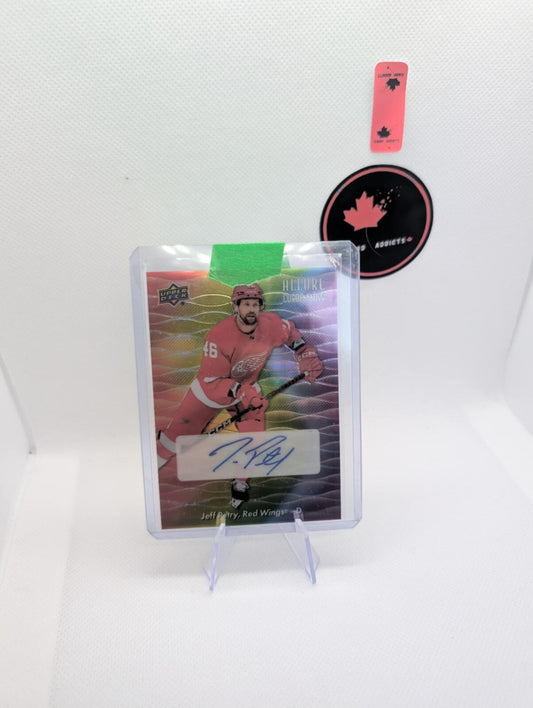 2023-24 UD Allure Color Flow Full Rainbow Jeff Petry Auto Autograph Card