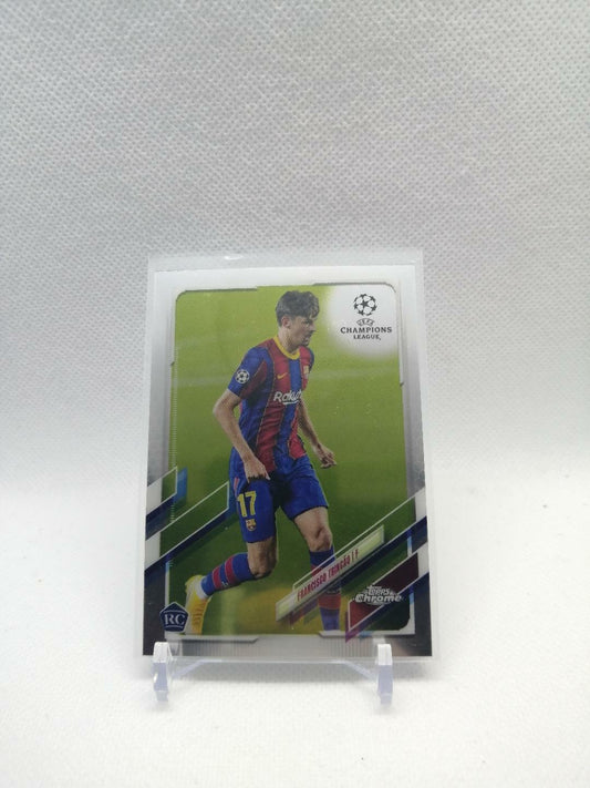 2020-21 Topps Chrome UEFA Champions League #4 Francisco Trincao RC FC Barcelona