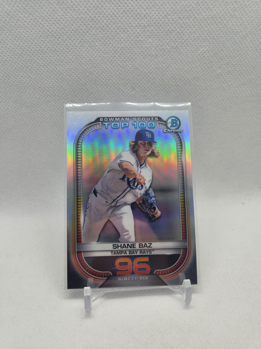 2021 Bowman baseball #BTP-96 Shane Baz bowman scouts top 100 insert