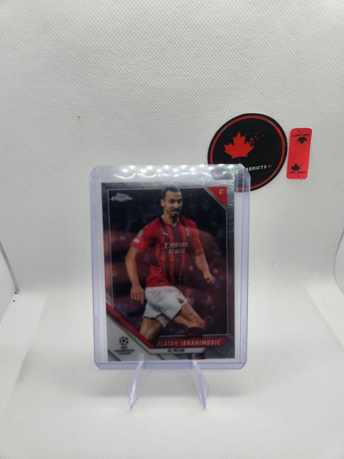 2022 TOPPS MERLIN CHROME SOCCER CARD ZLATAN IBRAHIMOVIC #119 NM-MT AC MILAN