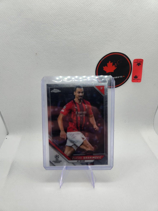 2022 TOPPS MERLIN CHROME SOCCER CARD ZLATAN IBRAHIMOVIC #119 NM-MT AC MILAN