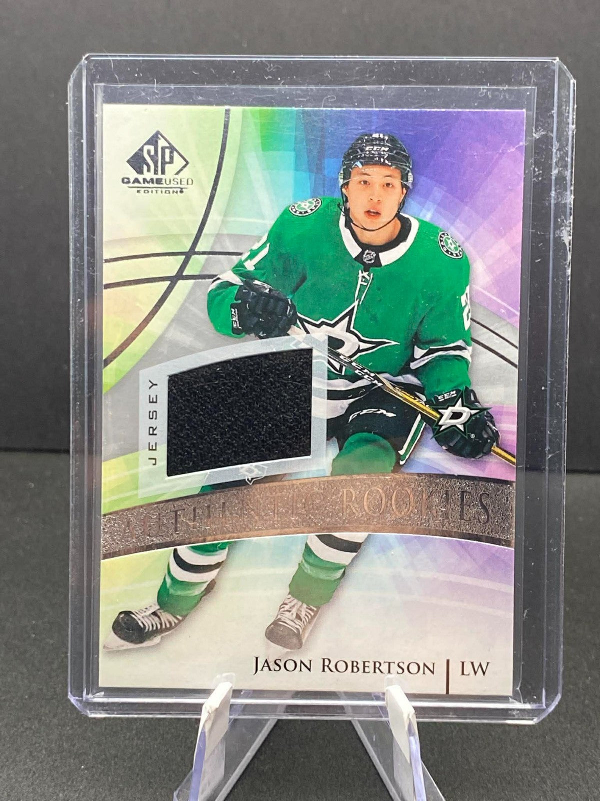 Jason Robertson Authentic Rookies Jersey Green Sp Game Used 2021-22 Hockey