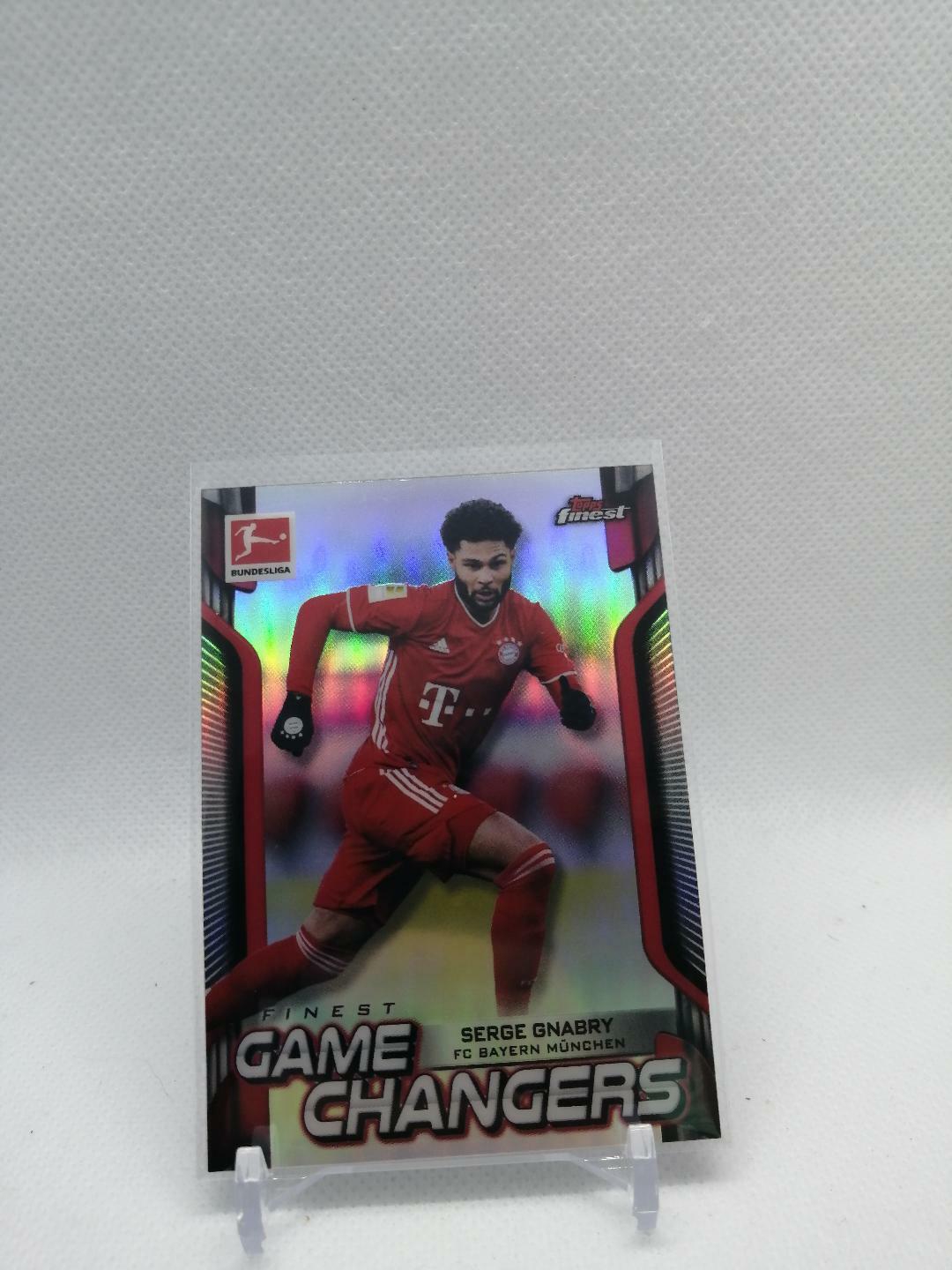 2021 Topps Finest ** SERGE GNABRY **Game Changer Bayern Munchen Bundesliga FG-SG