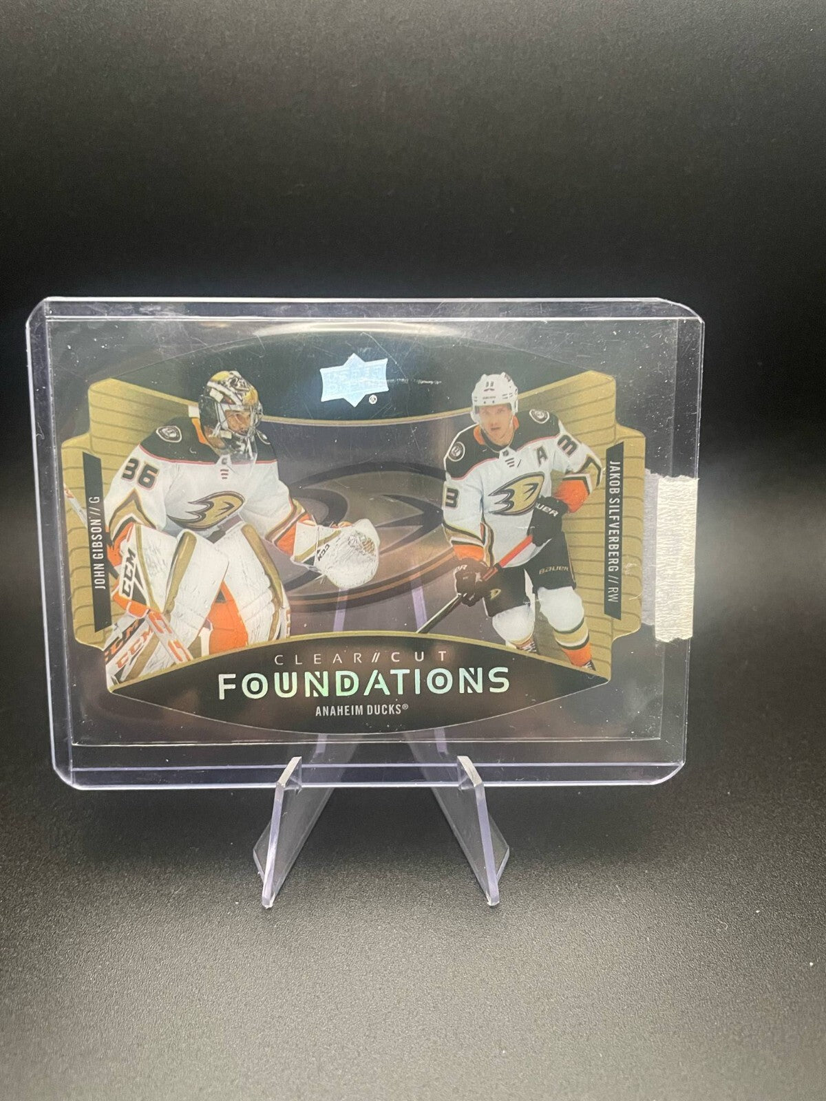 2020-21 JOHN GIBSON/JAKOB SILFVERBERG UPPER DECK CLEAR CUT FOUNDATIONS #CCF-SG