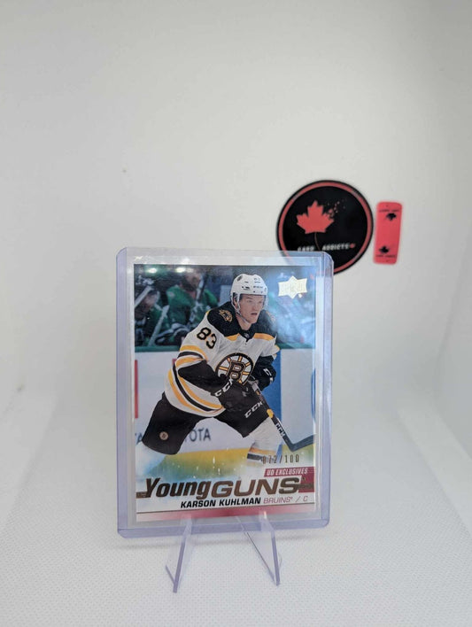 2019-20 Upper Deck Young Guns UD Exclusives /100 Karson Kuhlman #248 Rookie RC