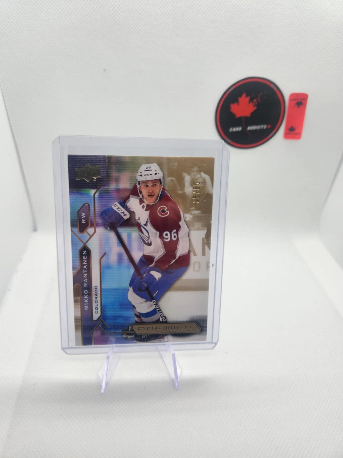 2021-22 UPPER DECK PREMIER MIKO RANTANEN #71 BASE GOLD PARALLEL /65