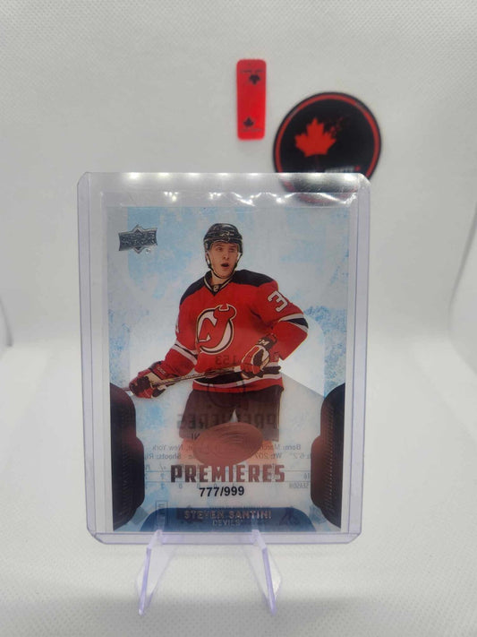 2016-17 UPPER DECK ICE PREMIERES STEVEN SANTINI /999 NEW JERSEY DEVILS #153