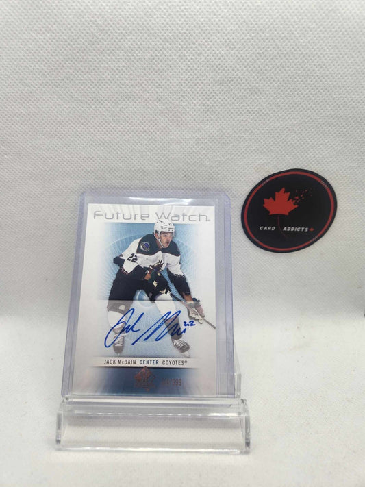 2022-23 UD SP Authentic Retro Future Watch Car Jack McBain RFWA-YES /699