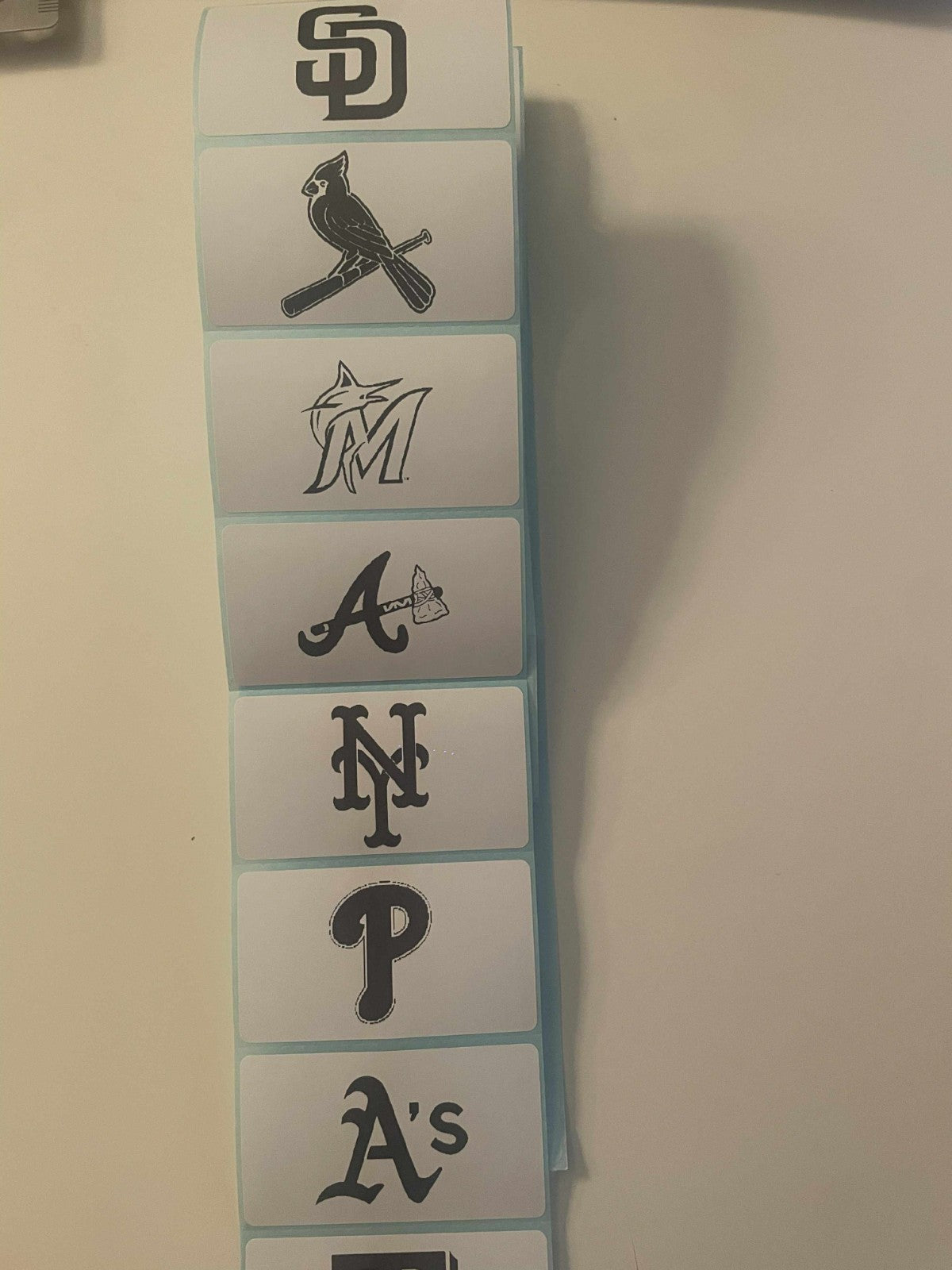Set of 30 High-Quality Stickers of All MLB Teams To Sort Your Cards