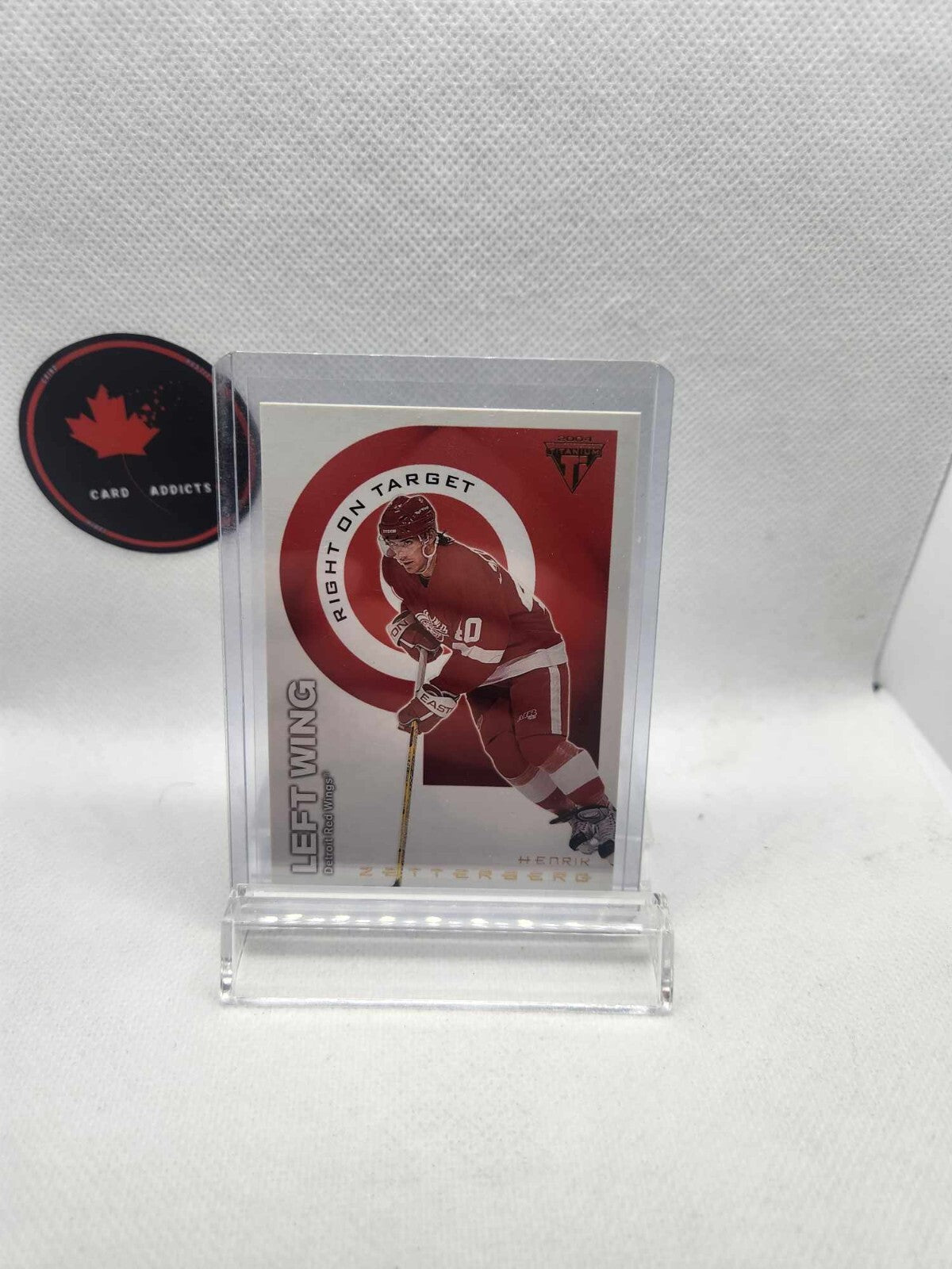 2003-04 Titanium Right on Target #5 Henrik Zetterberg