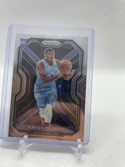 2020-21 Panini Prizm Xavier Tillman Rc #299 Rookie Grizzlies