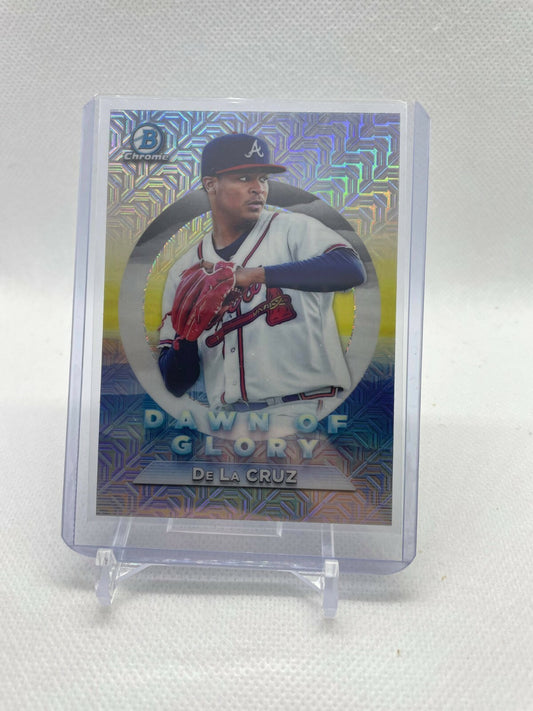 2020 Bowman Chrome Dawn of Glory Mojo Refractor SP Jasseel De La Cruz
