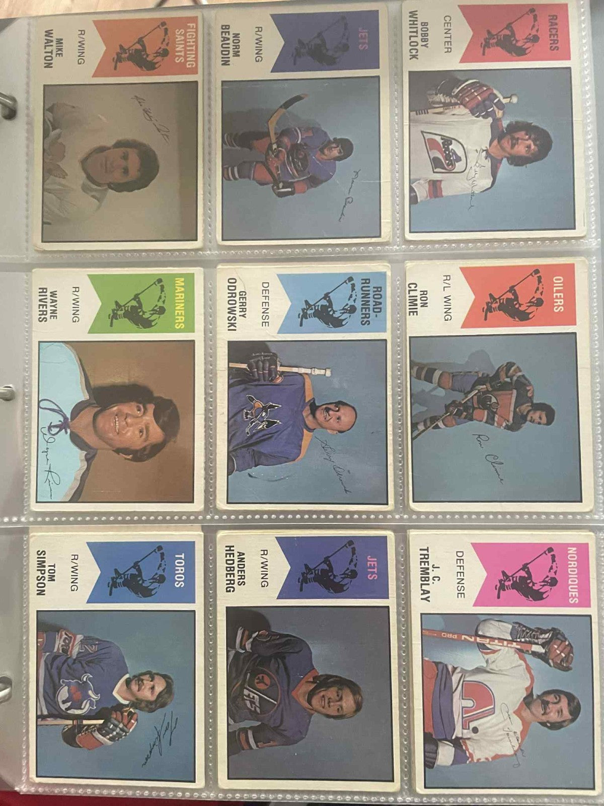 1974-75 OPC WHA Cards Complete Set 66/66 REF I