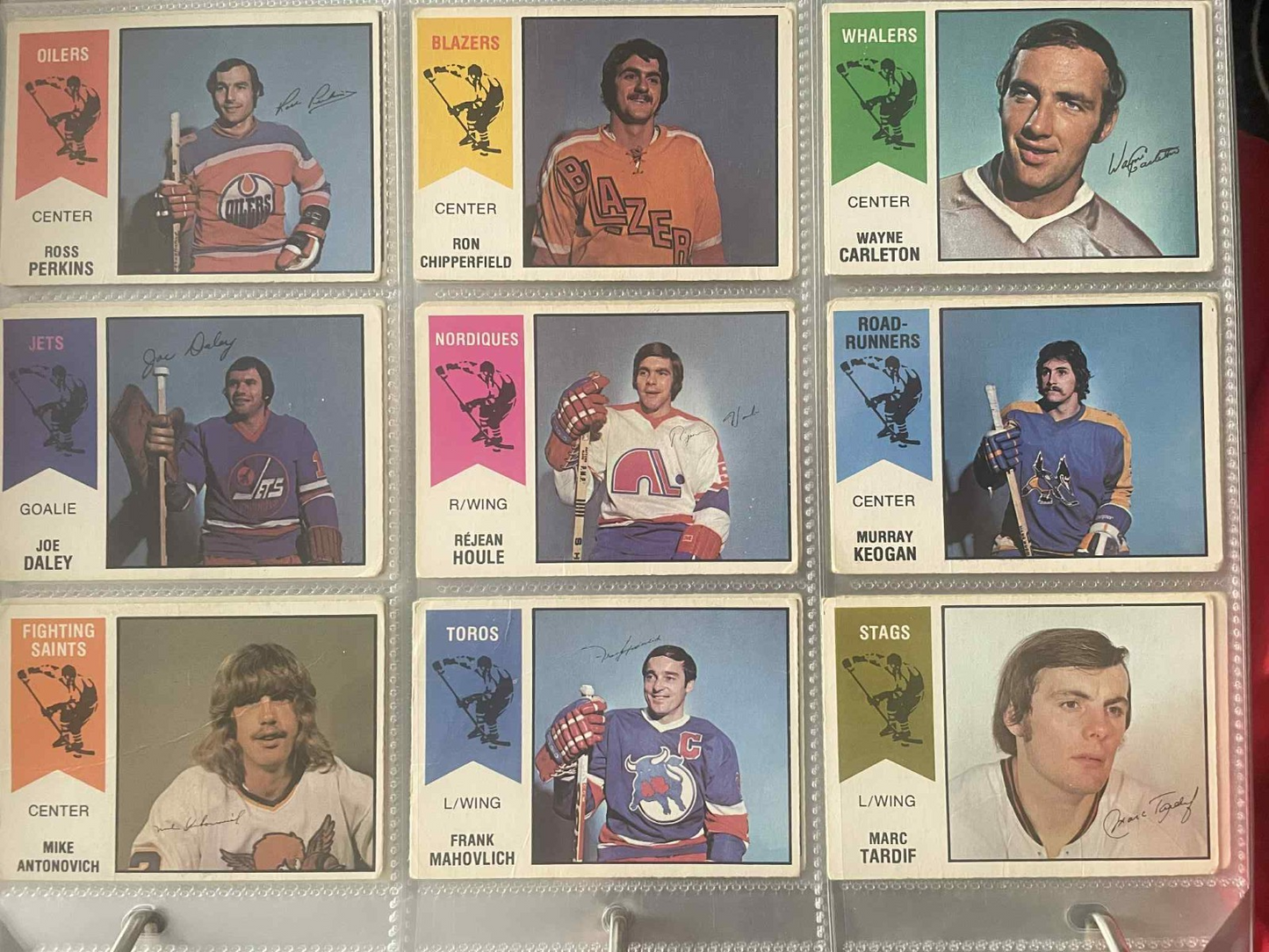 1974-75 OPC WHA Cards Complete Set 66/66 REF I