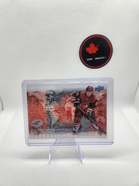 2015-16 Upper Deck Ice Global Impact Max Domi Arizona Coyotes #GI-MD