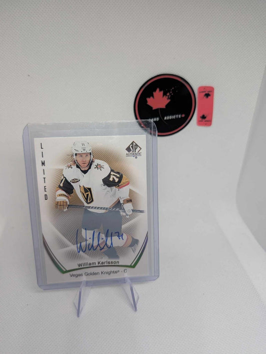 2021-22 SP Authentic Limited Auto William Karlsson #34