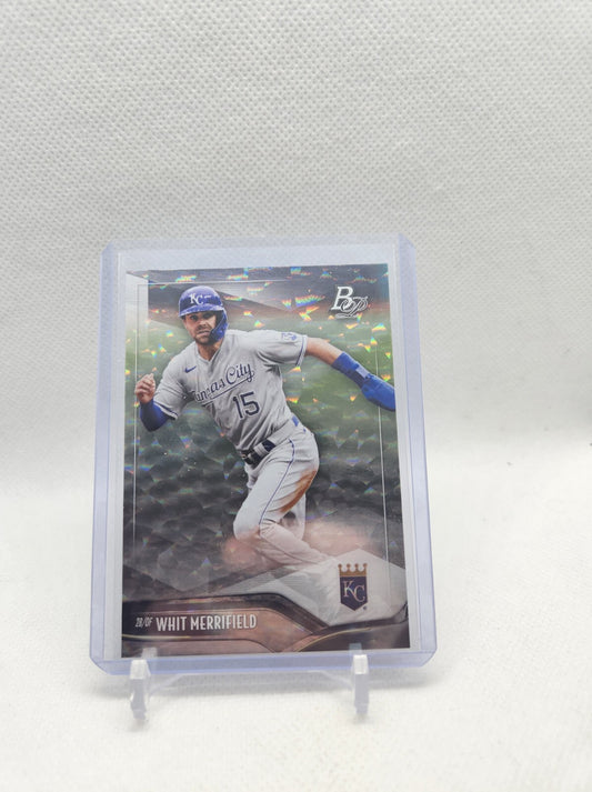 2021 Bowman Platinum Whit Merrifield Parallel Card  Kansas City