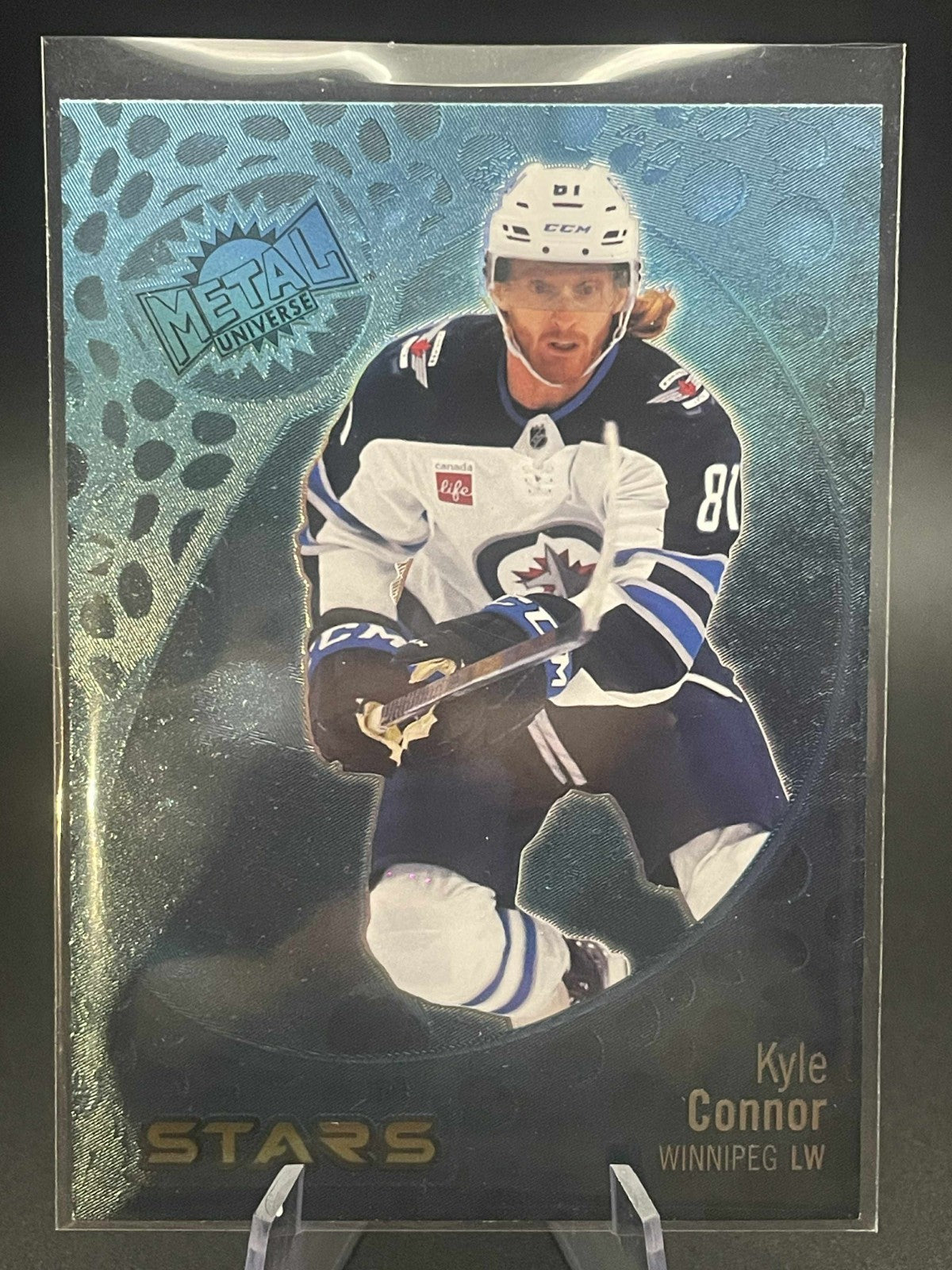 Kyle Connor 2022-23 Skybox Metal Universe Blue Spectrum