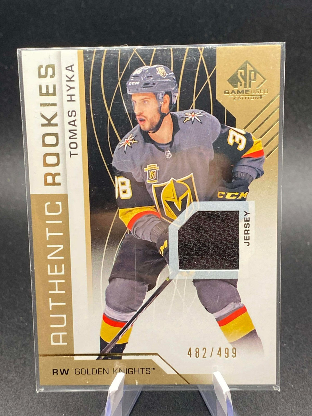 TOMAS HYKA 2018-19 SP Game Used Authentic Rookie Vegas Jersey /499 KNIGHTS