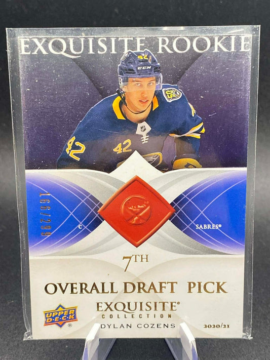 DYLAN COZENS - 2020 Upper Deck Exquisite Rookies Overall Draft Pick #06R-DC /299