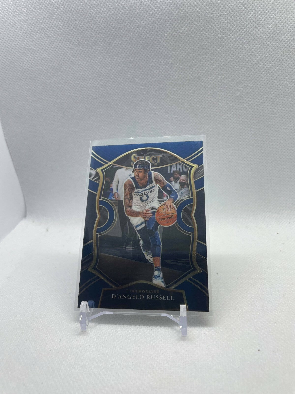 D'ANGELO RUSSELL 2020-21 Panini Select Blue Prizm #18 Timberwolves