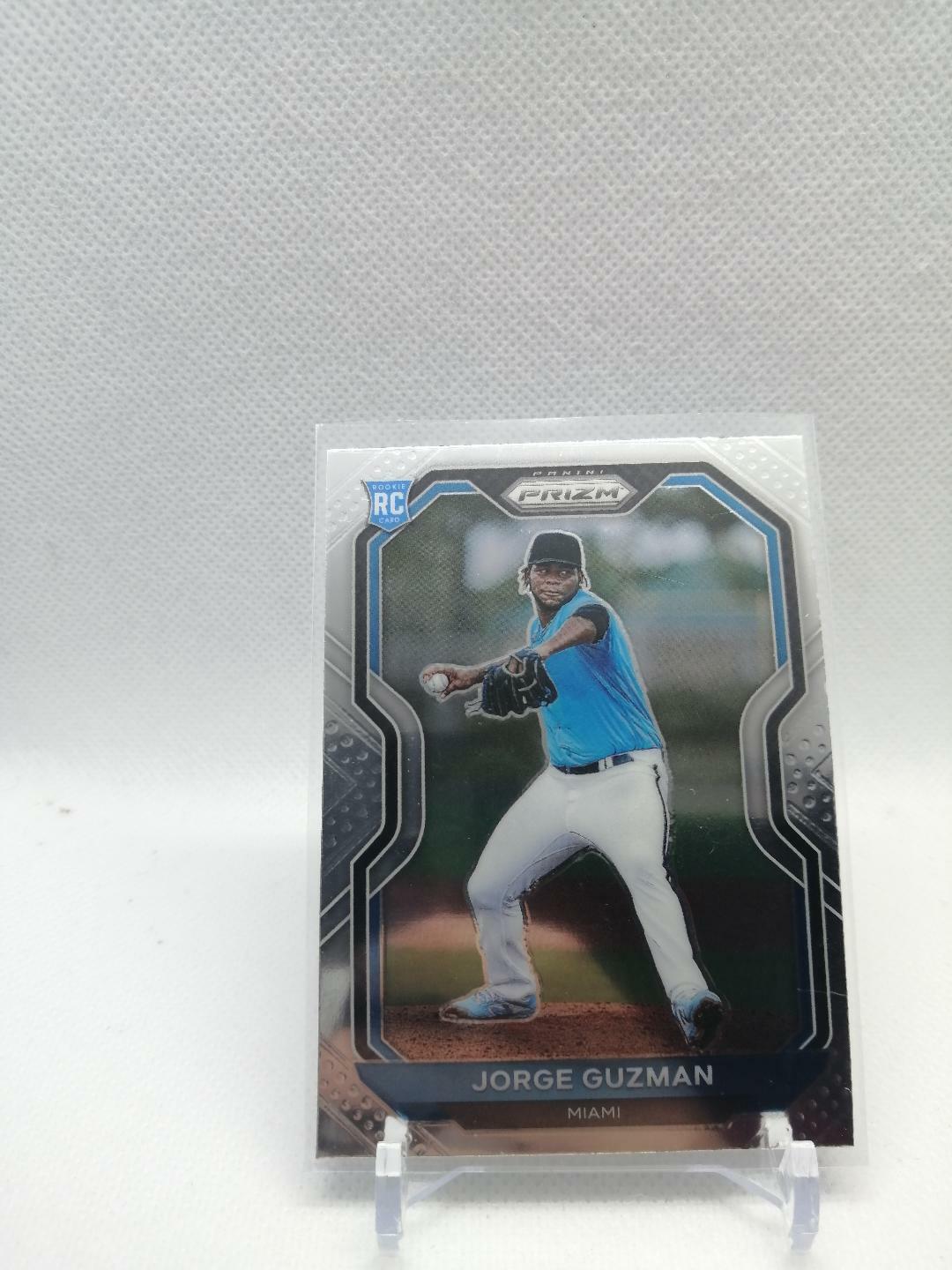 2021 Jorge Guzman Prizm Rookie Card - Miami Marlins - #27