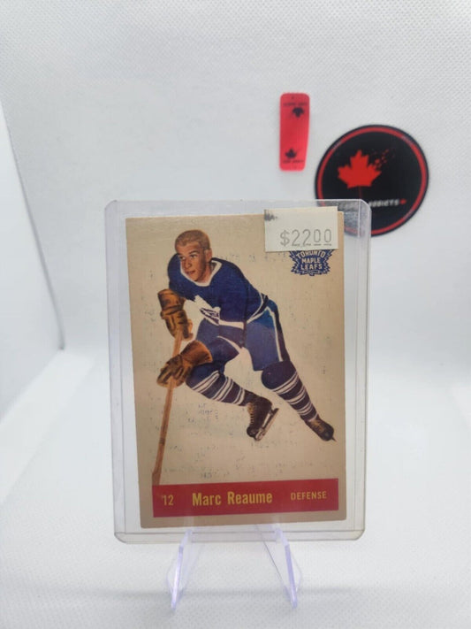 Marc Reaume 1957-58 Parkhurst #T12 NHL Toronto Maple Leafs Good Shape