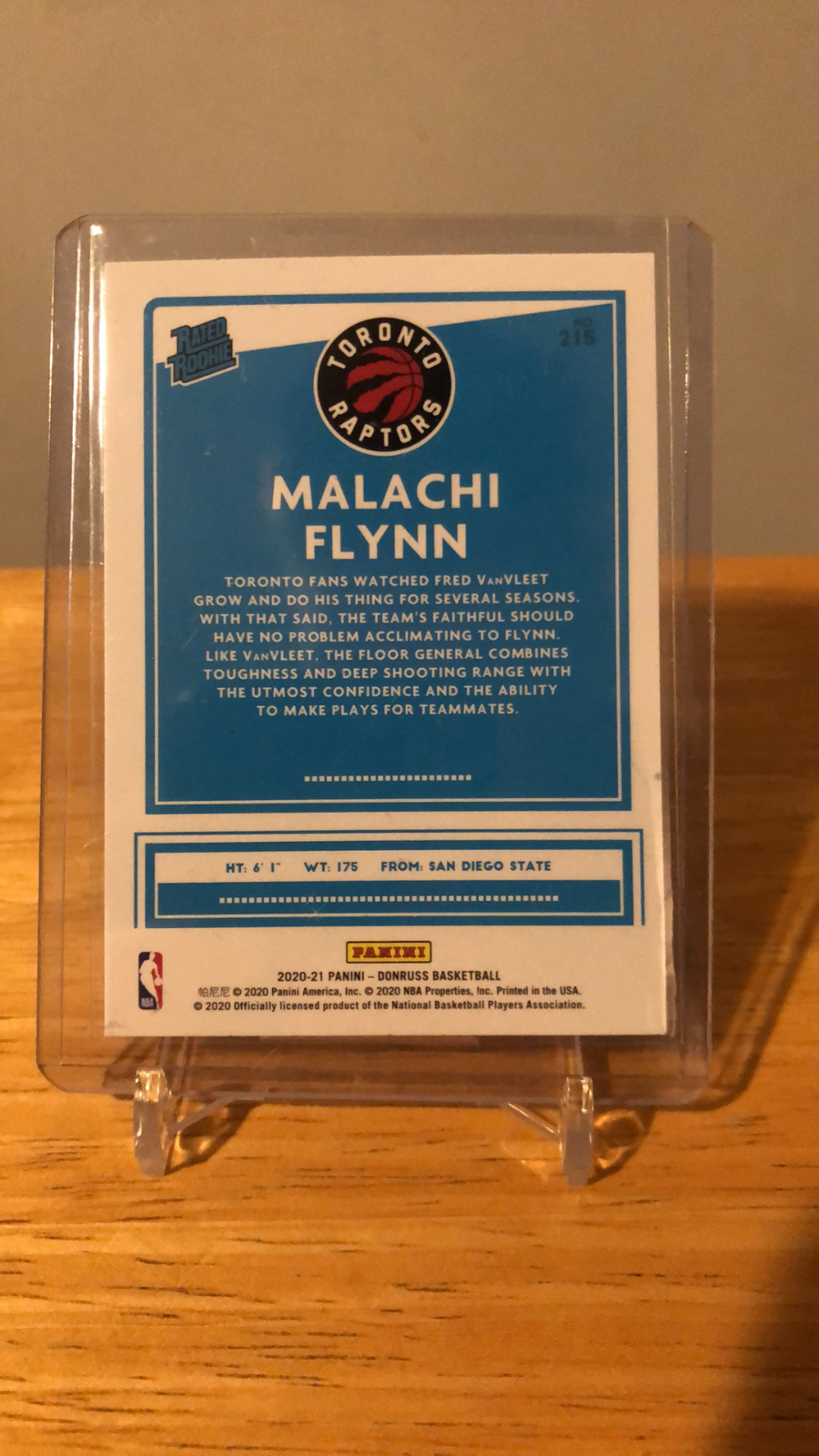 2020-21 Panini Donruss Basketball Malachi Flynn Rated Rookie RC #215 5 available