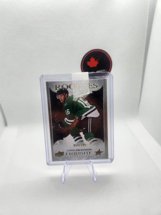 2016-17 Upper Deck Ice Exquisite Rookies /299 Jason Dickinson #R-20 Rookie RC