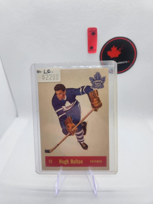 1957-58 Parkhurst Hugh Bolton Toronto Maple Leafs Good Shape