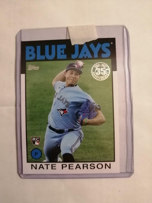 2021 Topps Series 1 Nate Pearson 1986 Insert #86B-69 Jays Mint