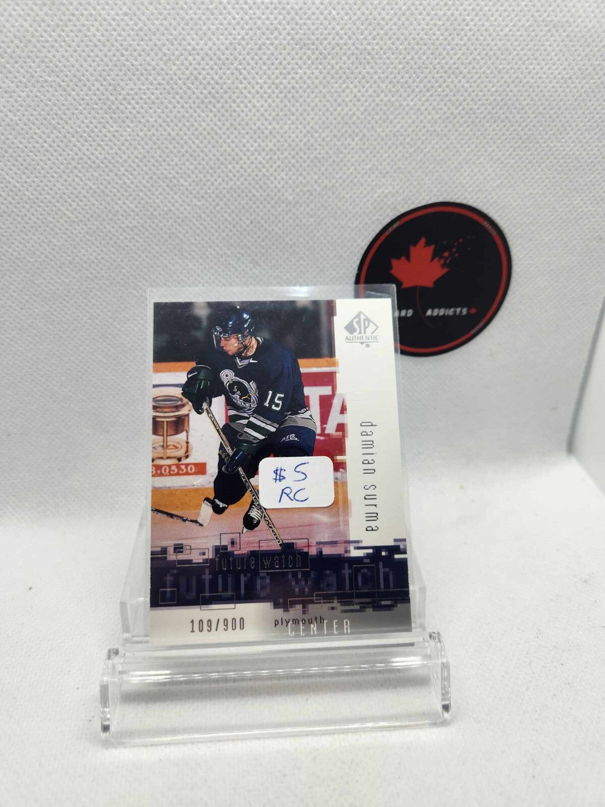 2000-01 SP Authentic Future Watch - DAMIAN SURMA #127 CHL Rookie RC /900