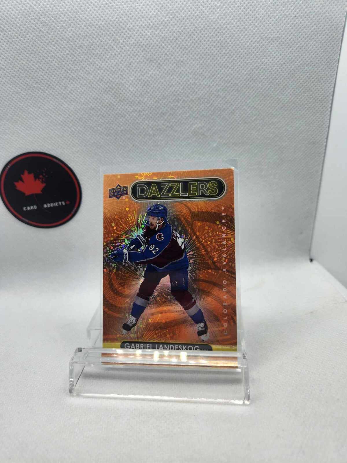 2021-22 Upper Deck Series 2 DAZZLERS Orange GABRIEL LANDESKOG #DZ-62 Avalanche