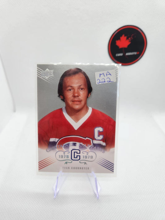 2008-09 UPPER DECK MONTREAL CANADIENS CENTENNIAL CAPTAINS YVAN COURNOYER #218